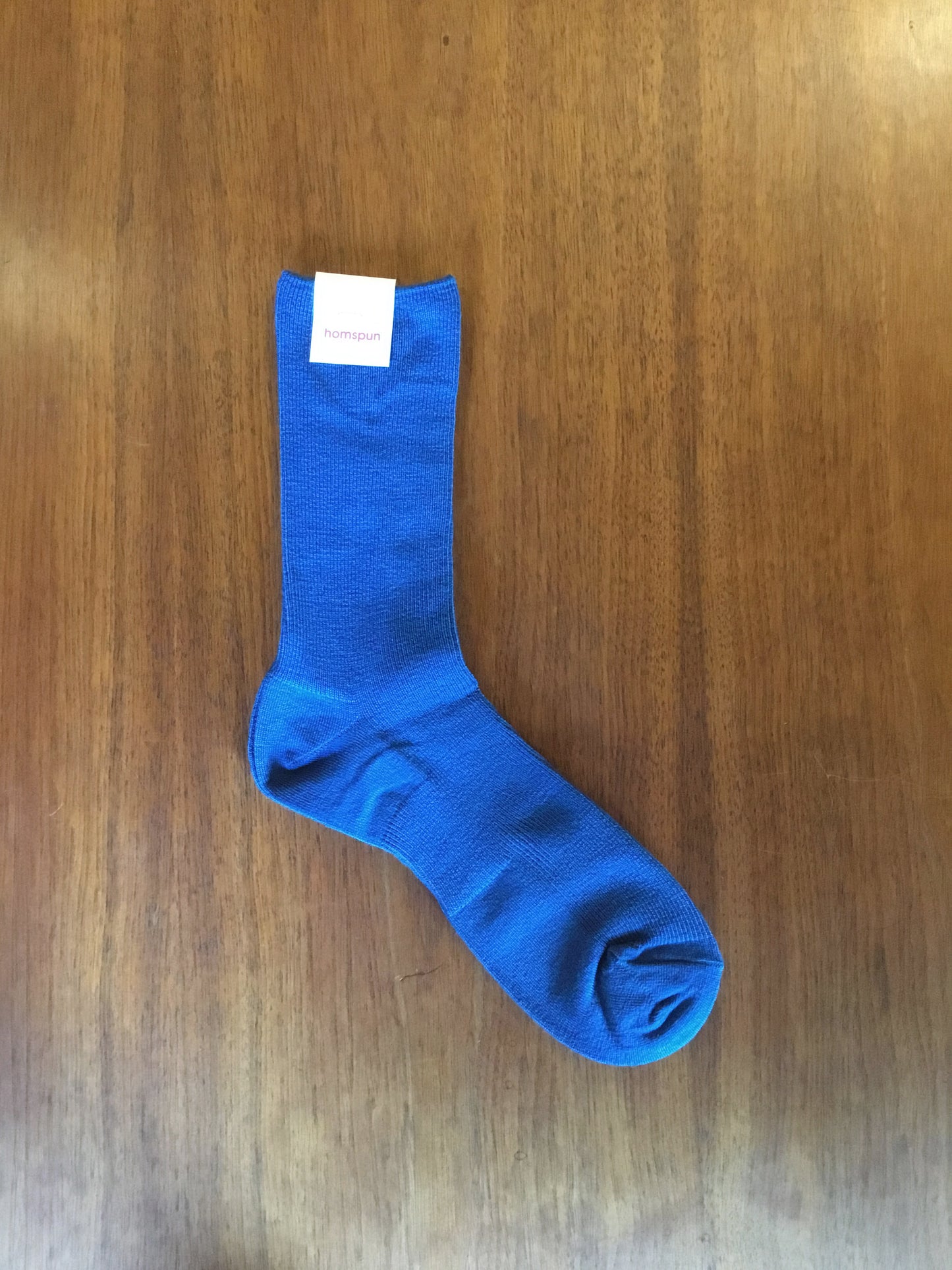 【homspun (ホームスパン) 】防縮ウールリブソックスNEW