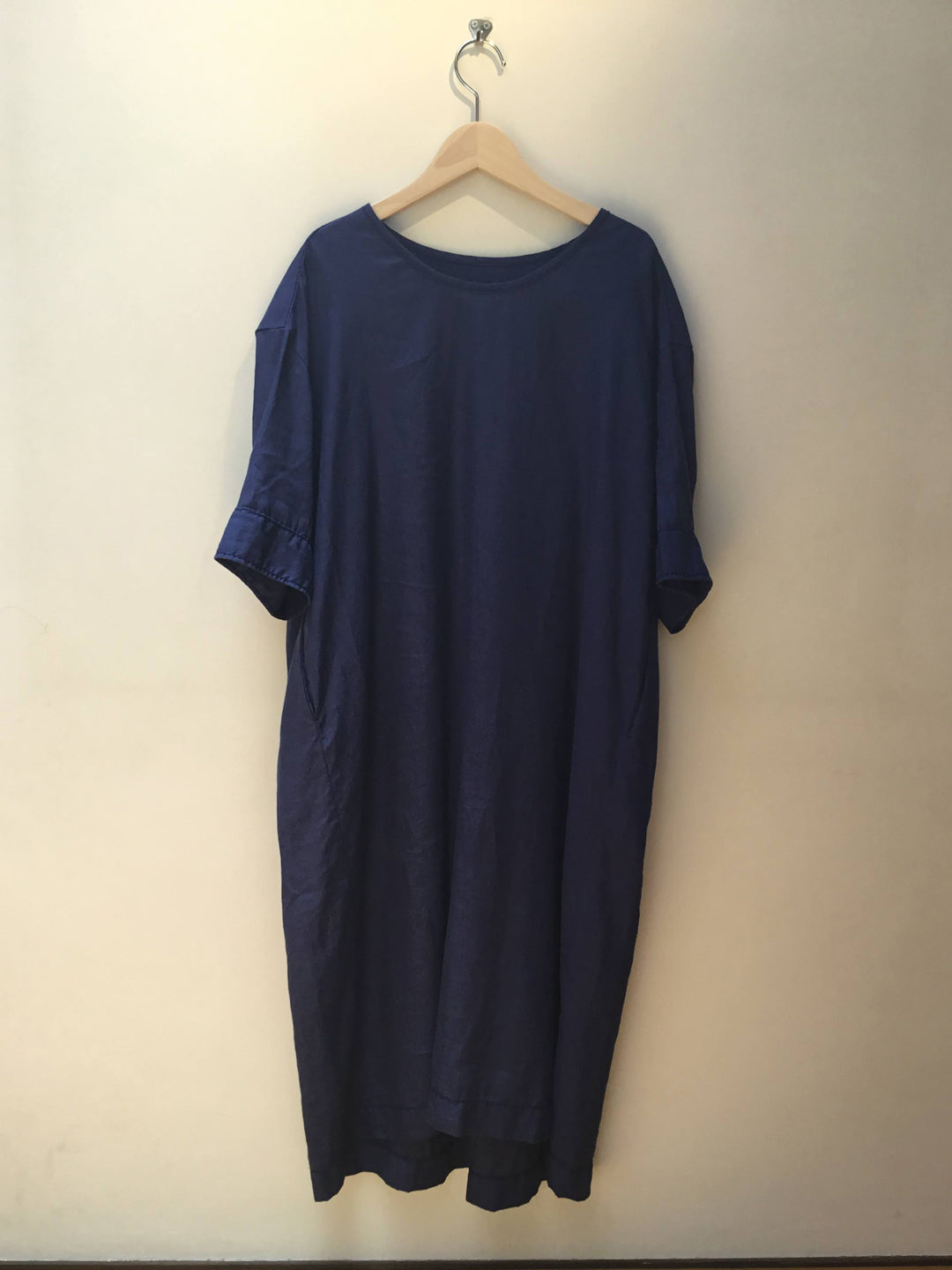 【homspun (ホームスパン) 】リネンバイオ半袖ワンピース