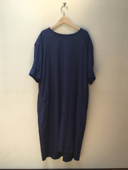 【homspun (ホームスパン) 】リネンバイオ半袖ワンピース