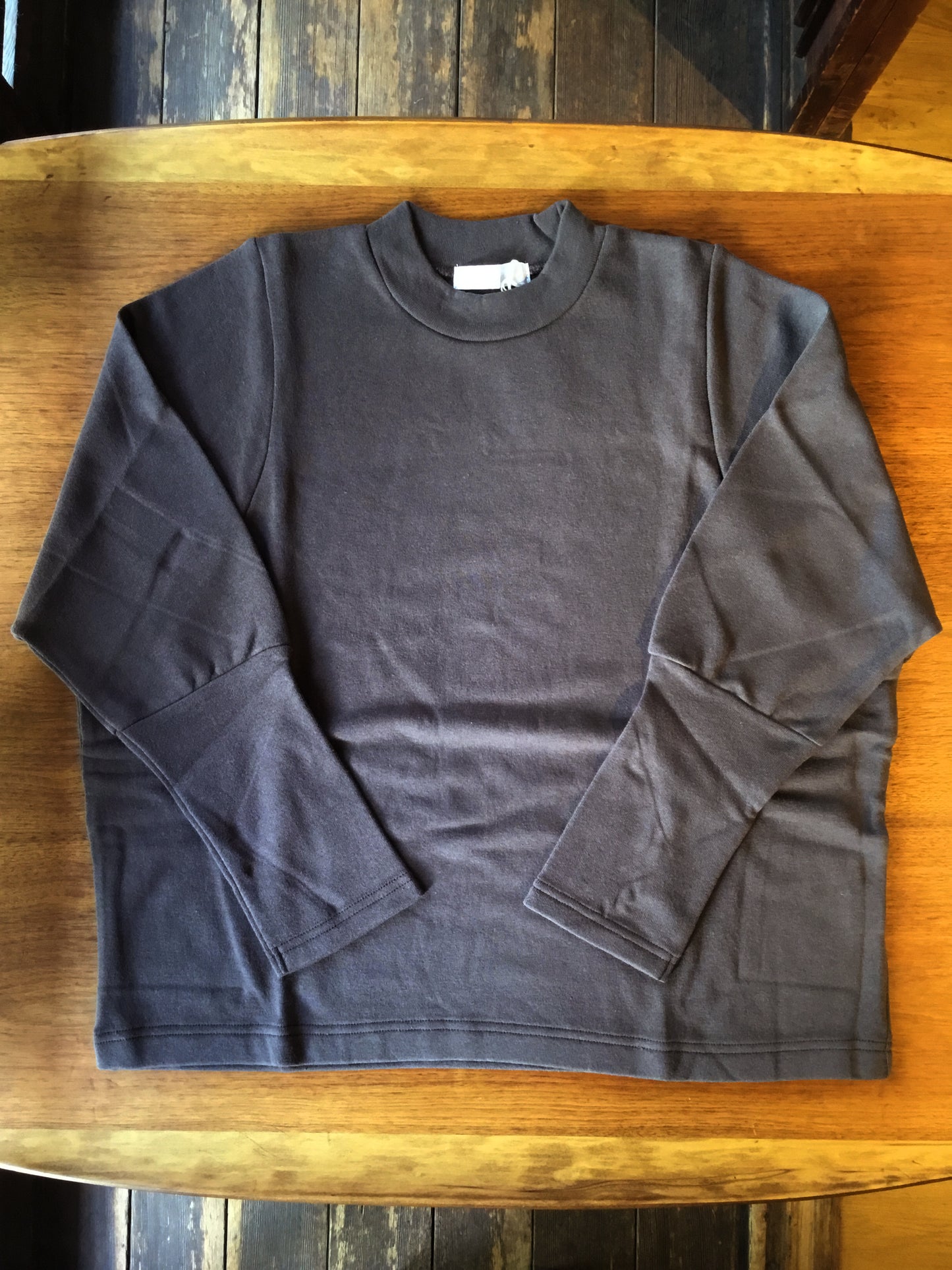 【homspun (ホームスパン) 】ムラ糸裏毛長袖PO