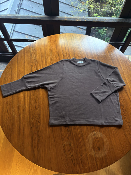 【homspun (ホームスパン) 】ムラ糸裏毛長袖PO