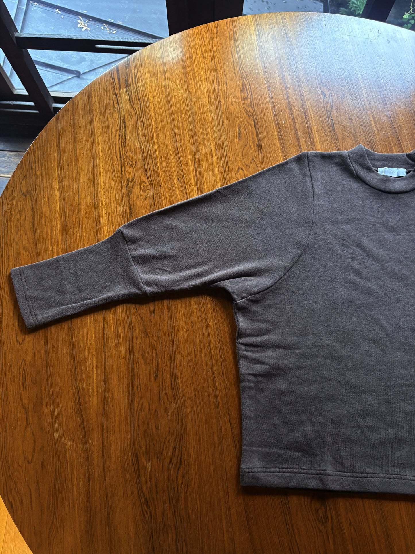 【homspun (ホームスパン) 】ムラ糸裏毛長袖PO