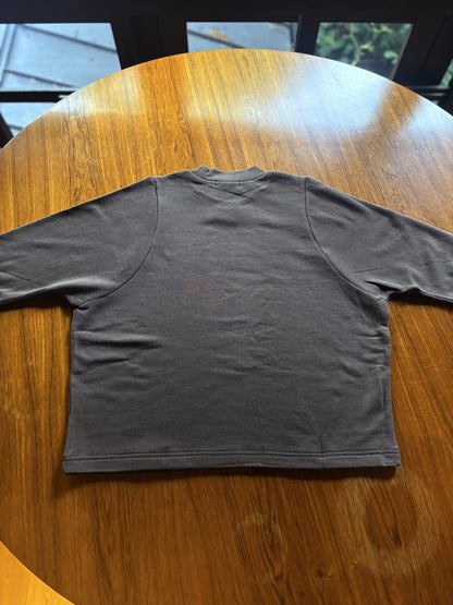 【homspun (ホームスパン) 】ムラ糸裏毛長袖PO