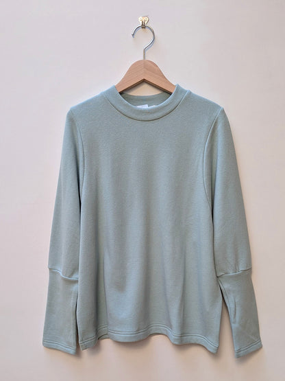 【homspun (ホームスパン) 】ムラ糸裏毛長袖PO