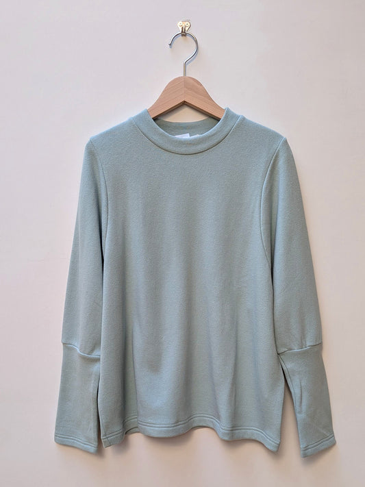【homspun (ホームスパン) 】ムラ糸裏毛長袖PO