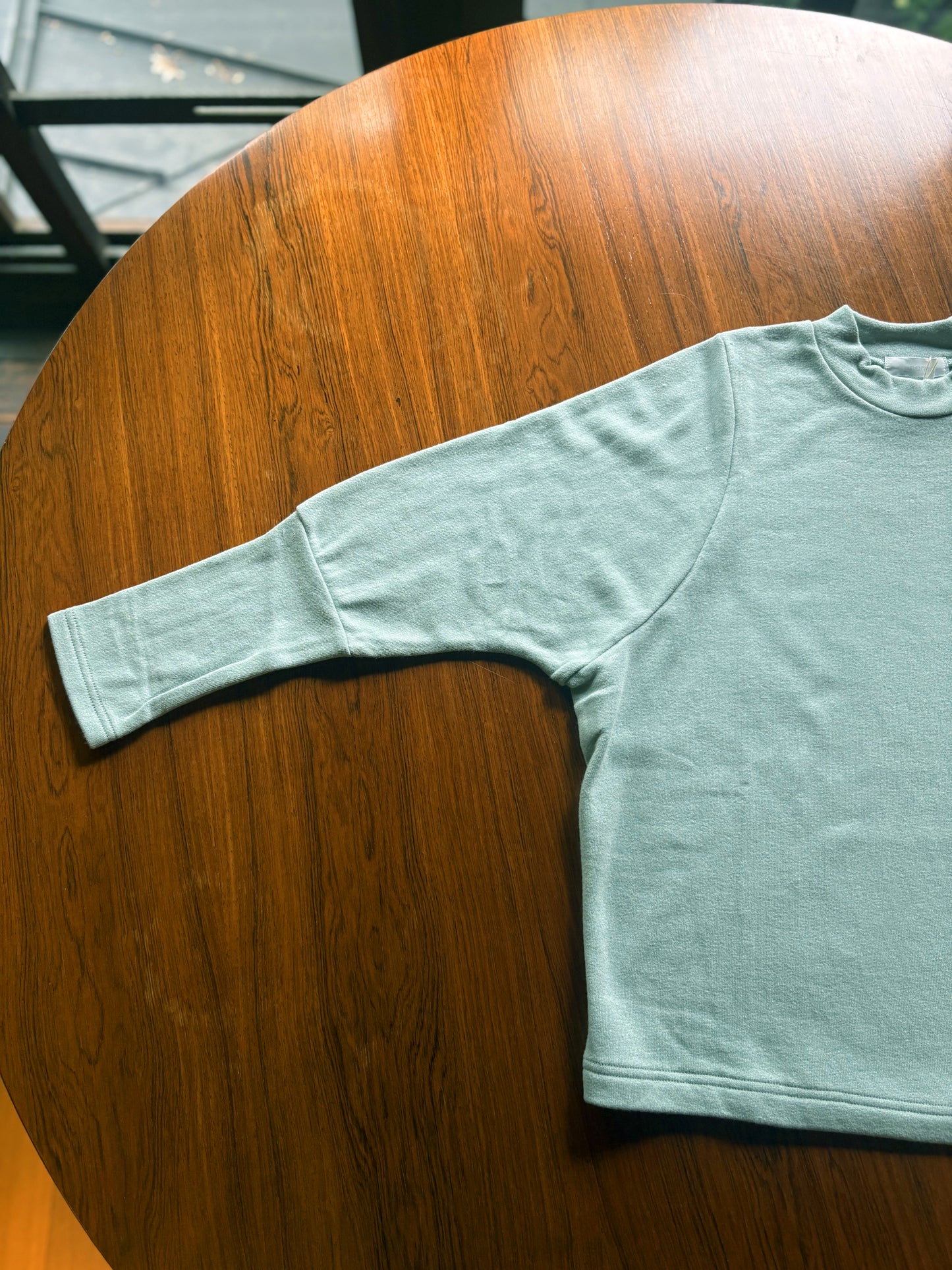 【homspun (ホームスパン) 】ムラ糸裏毛長袖PO