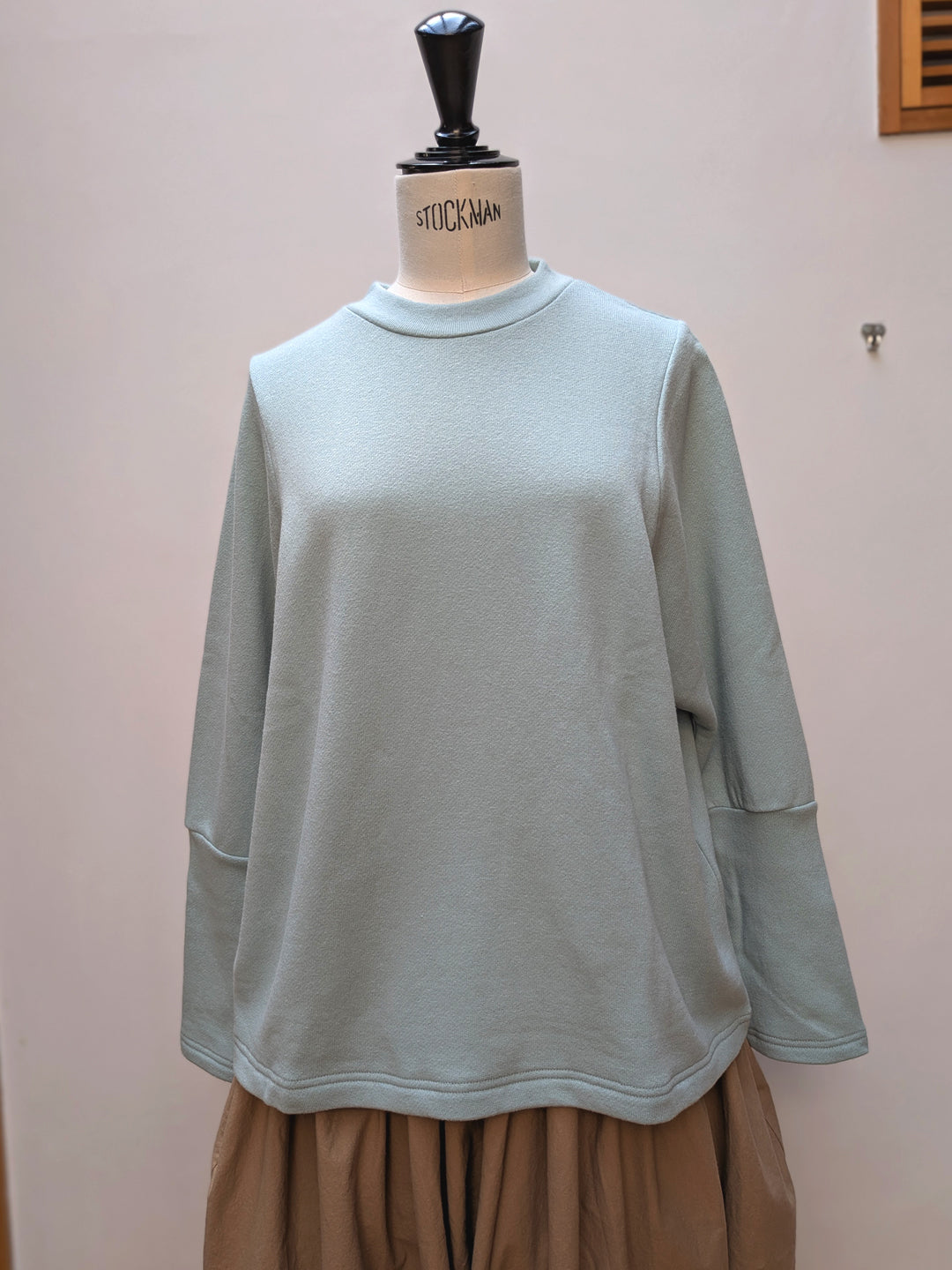 【homspun (ホームスパン) 】ムラ糸裏毛長袖PO