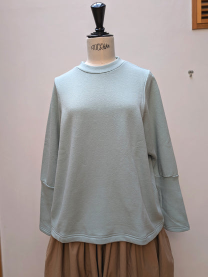 【homspun (ホームスパン) 】ムラ糸裏毛長袖PO