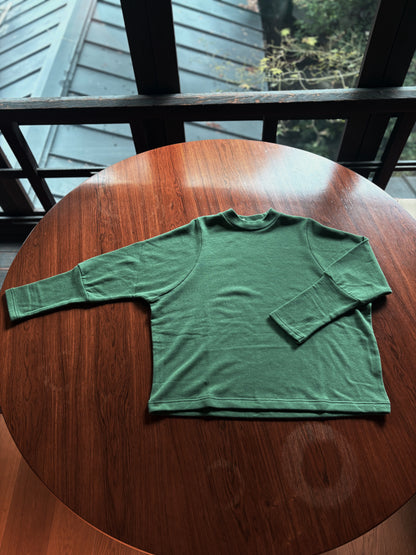 【homspun (ホームスパン) 】ムラ糸裏毛長袖PO