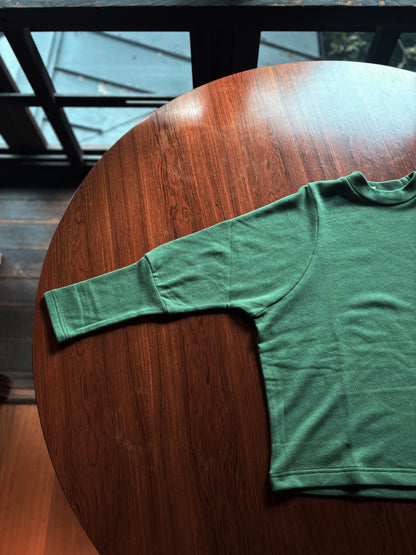 【homspun (ホームスパン) 】ムラ糸裏毛長袖PO