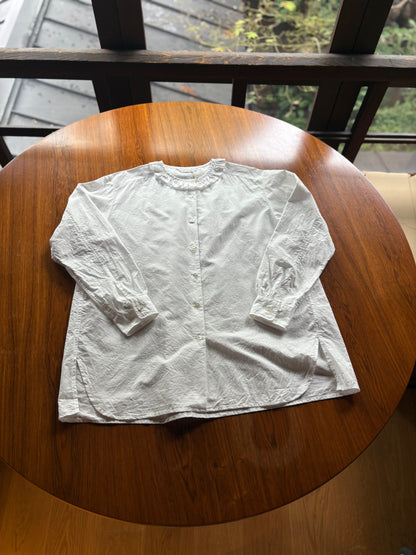 【homspun (ホームスパン) 】ハイカウントクロスフリルBL