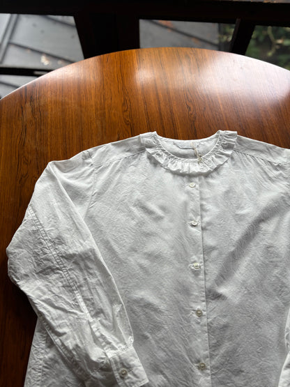 【homspun (ホームスパン) 】ハイカウントクロスフリルBL