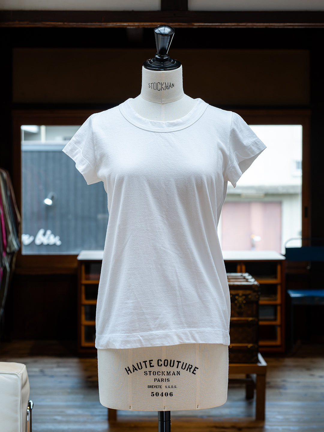 【homspun (ホームスパン) 】30／1天竺フレンチTシャツ