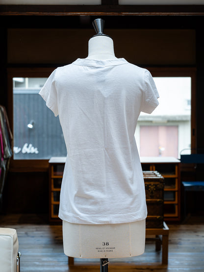【homspun (ホームスパン) 】30／1天竺フレンチTシャツ