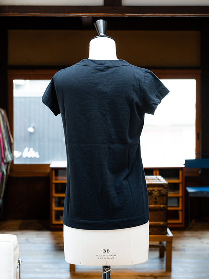 【homspun (ホームスパン) 】30／1天竺フレンチTシャツ