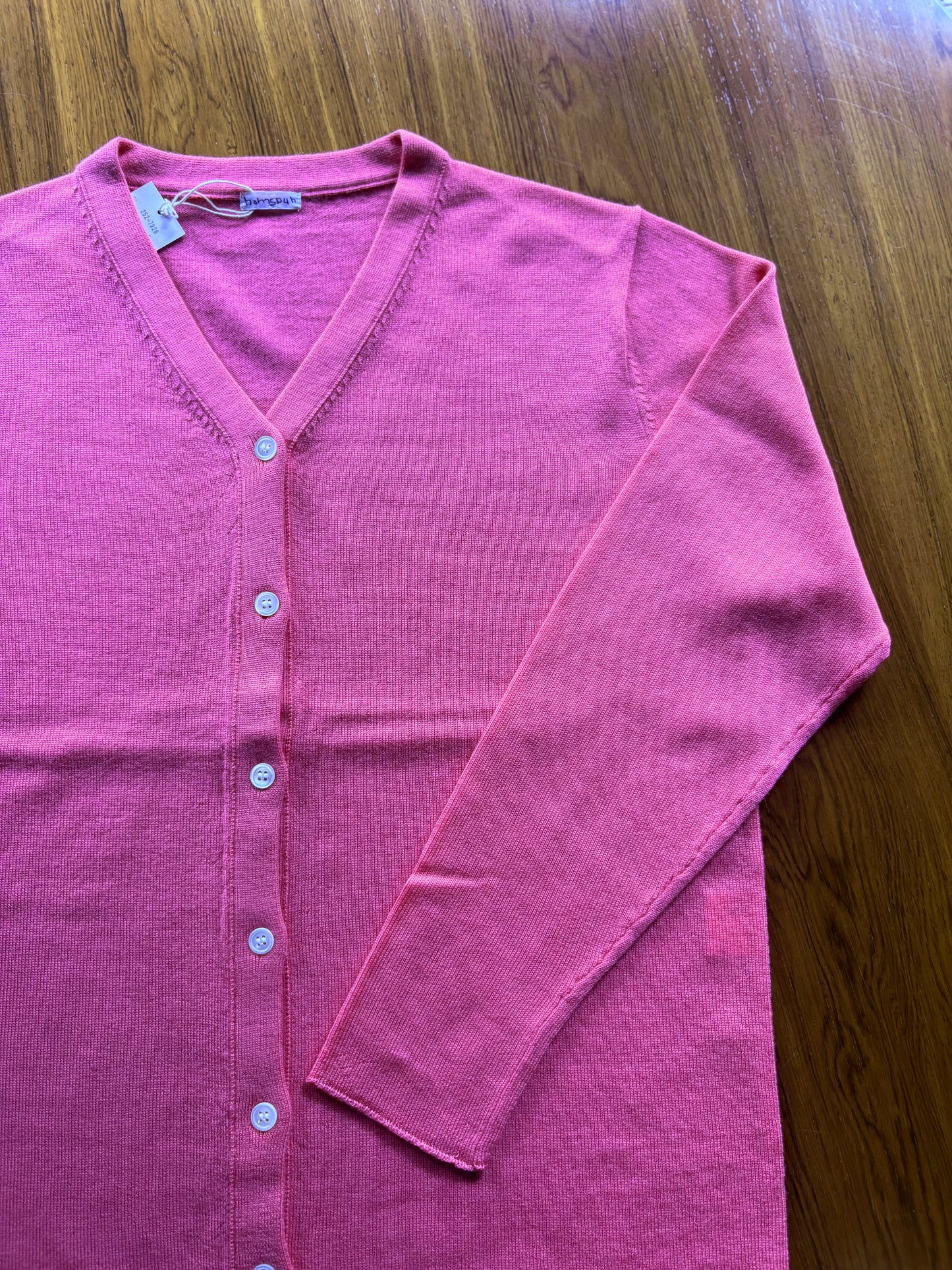 【homspun (ホームスパン) 】梳毛12GVネックCD