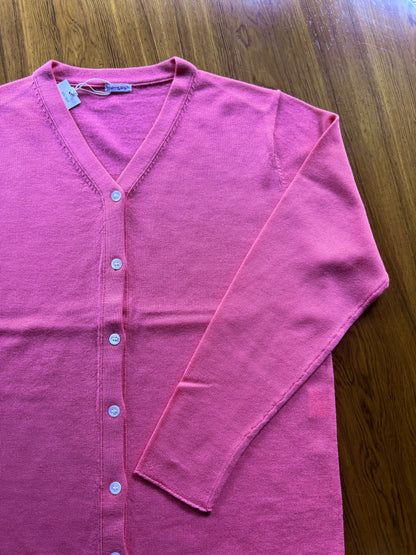 【homspun (ホームスパン) 】梳毛12GVネックCD