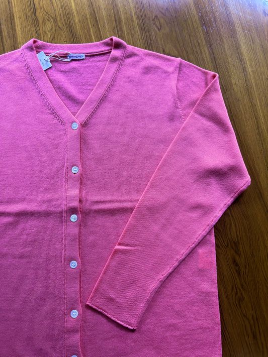 【homspun (ホームスパン) 】梳毛12GVネックCD