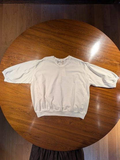 【homspun (ホームスパン) 】30／1天竺六分袖プルオーバー