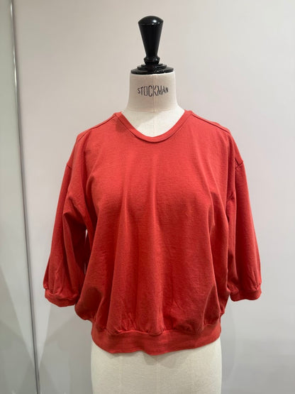 【homspun (ホームスパン) 】30／1天竺六分袖プルオーバー