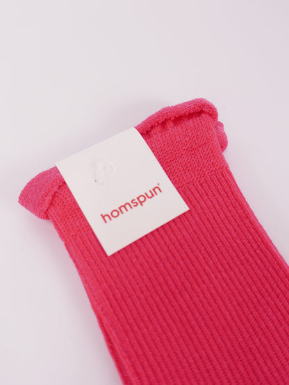 【homspun (ホームスパン) 】シルケットコットンソックス
