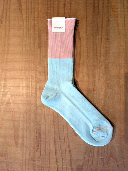 【homspun (ホームスパン) 】C／W配色ソックス