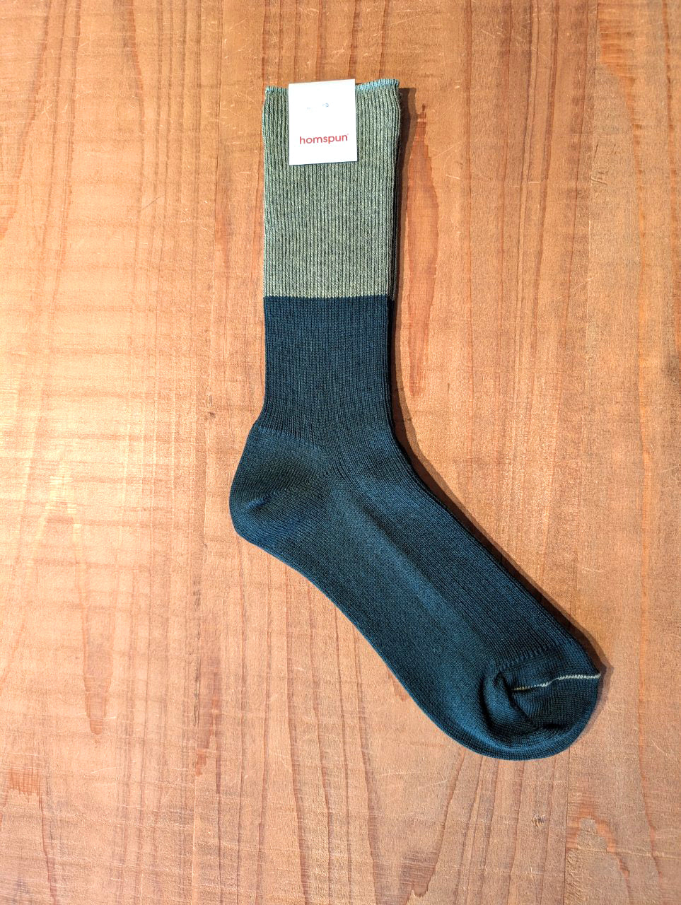 【homspun (ホームスパン) 】C／W配色ソックス