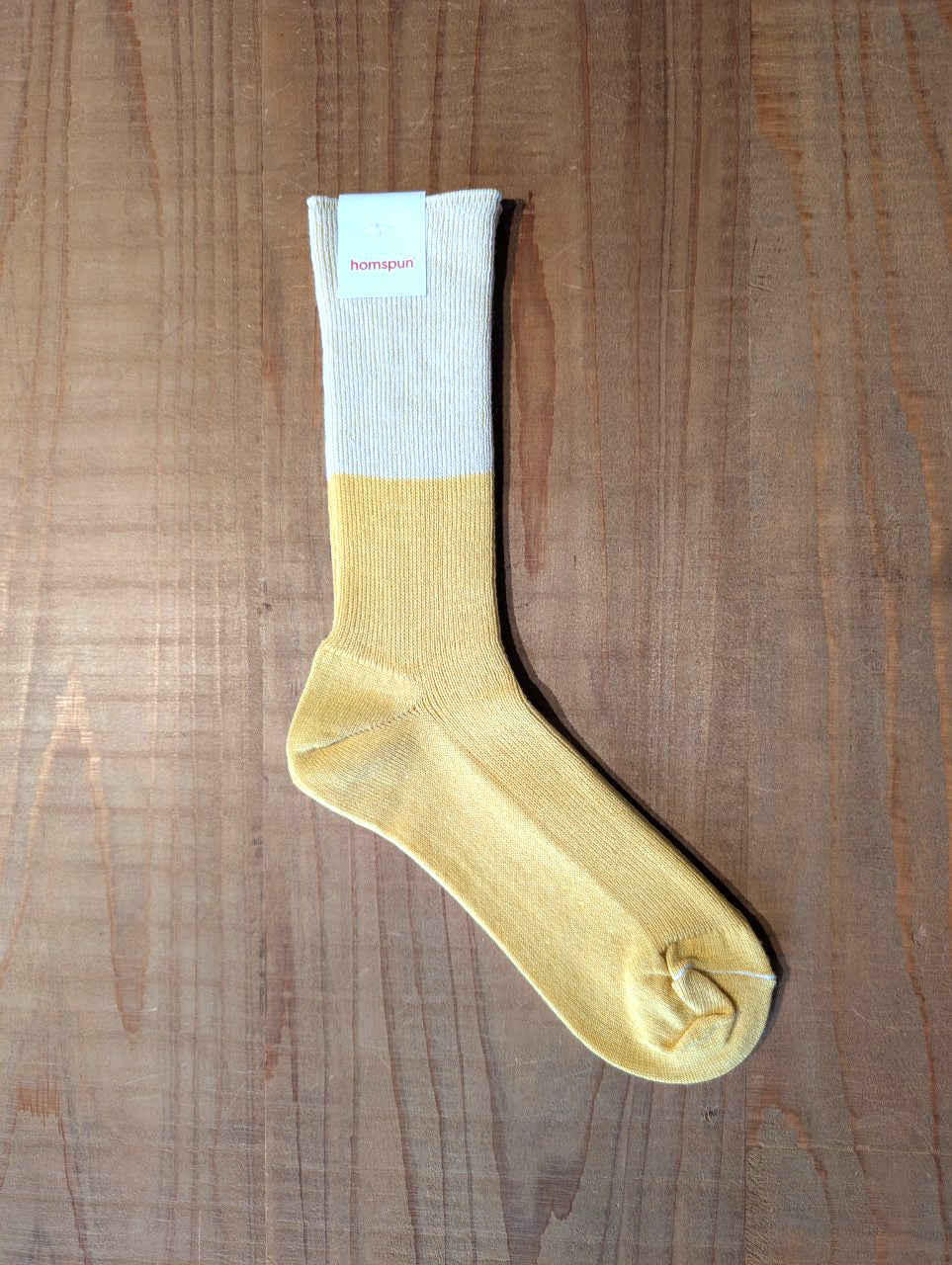 【homspun (ホームスパン) 】C／W配色ソックス