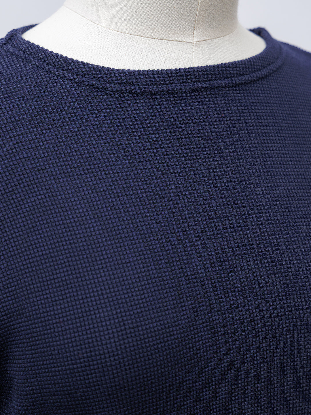【homspun (ホームスパン) 】ワッフル長袖PO