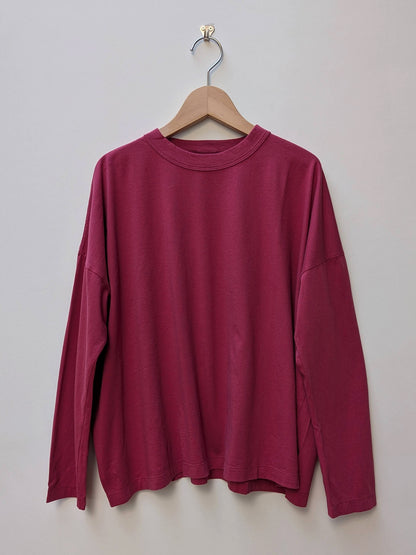【homspun (ホームスパン) 】30／1天竺BIG L/S Tシャツ