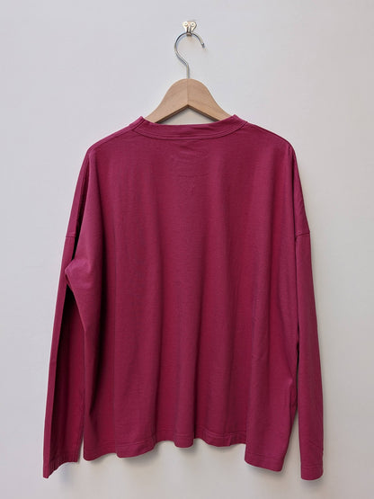 【homspun (ホームスパン) 】30／1天竺BIG L/S Tシャツ