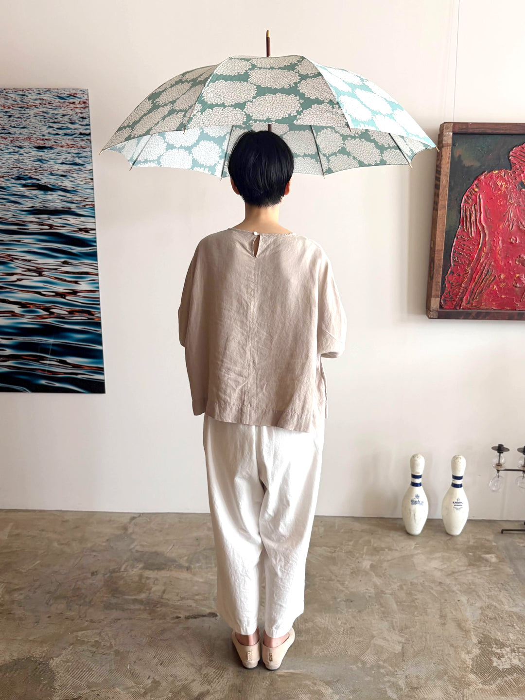 【イイダ傘店】晴雨兼用  あじさい