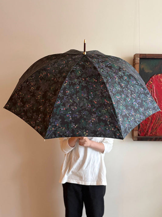 【イイダ傘店】晴雨兼用  ダークブルーベリー