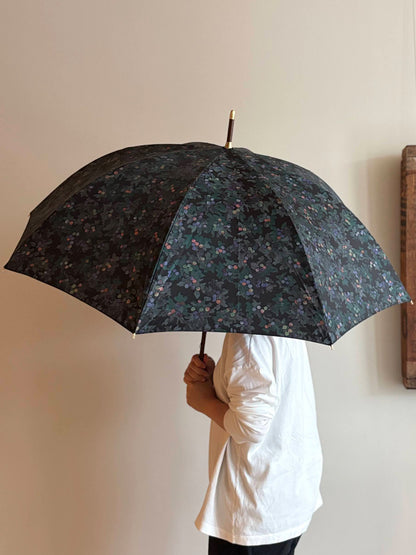 【イイダ傘店】晴雨兼用  ダークブルーベリー