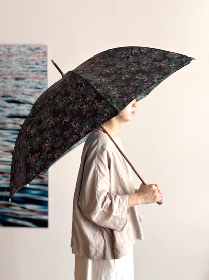 【イイダ傘店】晴雨兼用  ダークブルーベリー