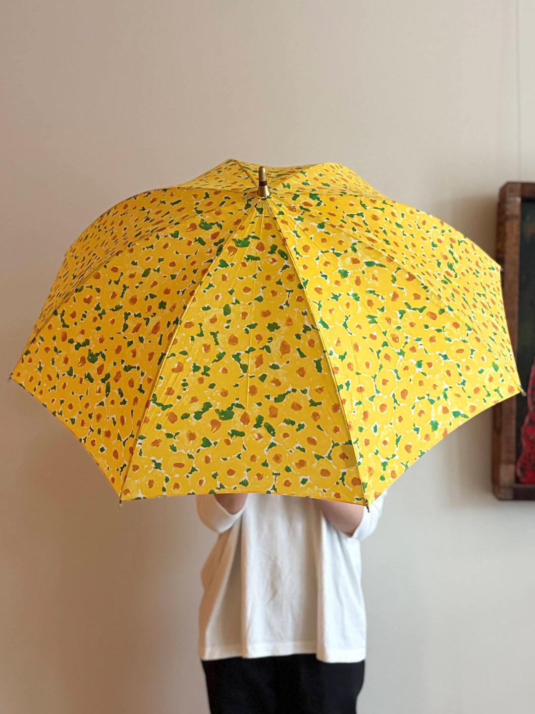 【イイダ傘店】晴雨兼用　インドの花