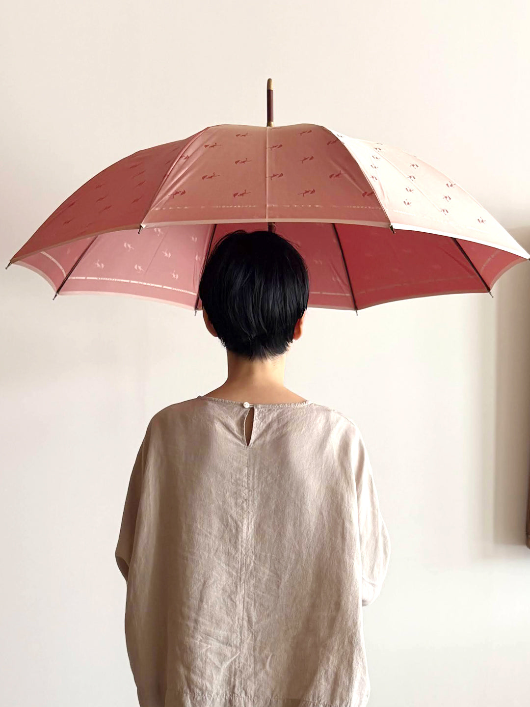 【イイダ傘店】晴雨兼用　傘おじさん