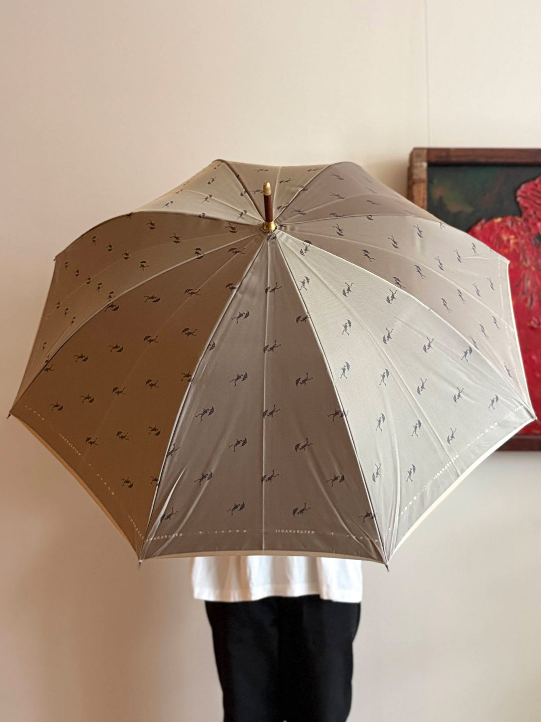 【イイダ傘店】晴雨兼用　傘おじさん