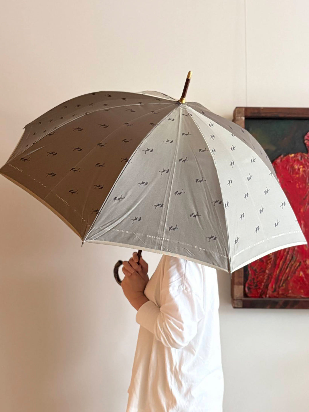 【イイダ傘店】晴雨兼用　傘おじさん