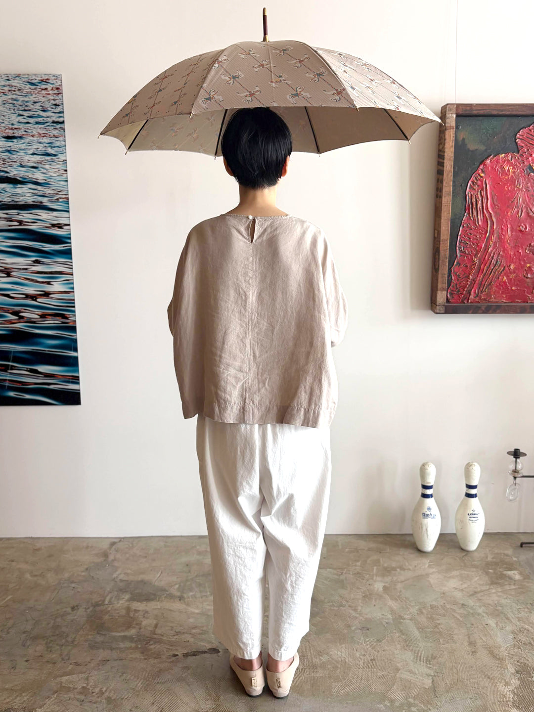 【イイダ傘店】晴雨兼用　木馬