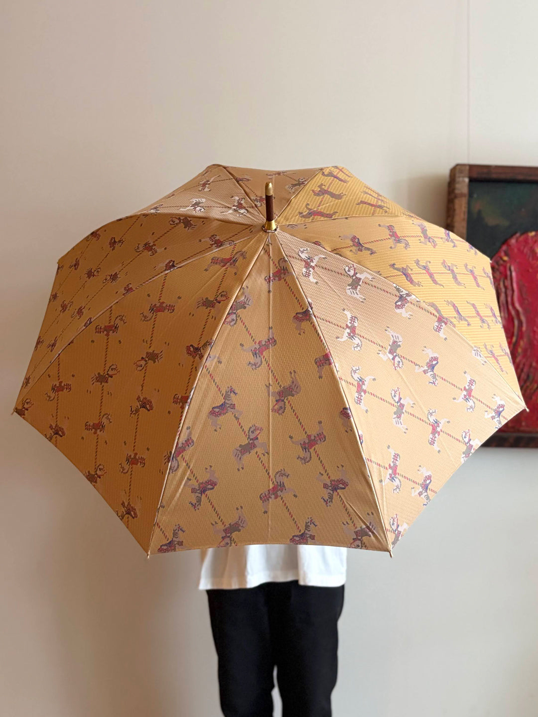 【イイダ傘店】晴雨兼用  木馬