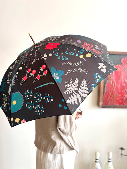 【イイダ傘店】晴雨兼用　森の花