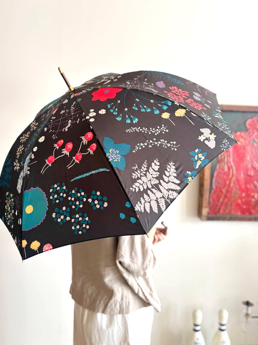 【イイダ傘店】晴雨兼用　森の花
