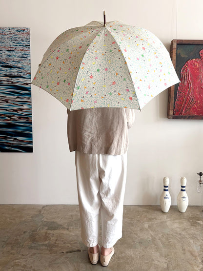【イイダ傘店】晴雨兼用　しろくま