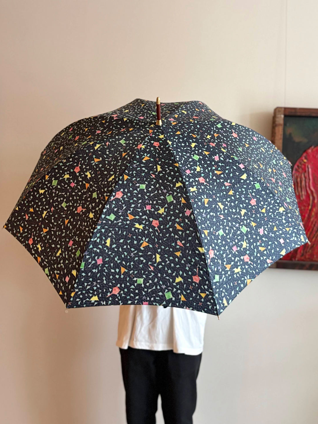 【イイダ傘店】晴雨兼用　しろくま