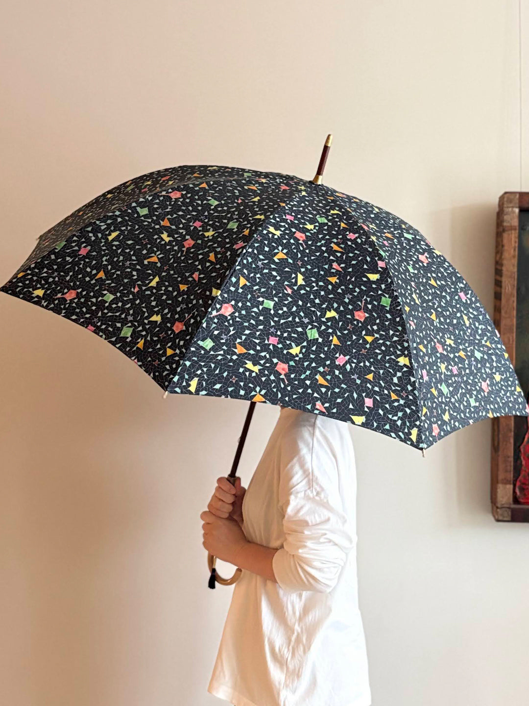 【イイダ傘店】晴雨兼用　しろくま