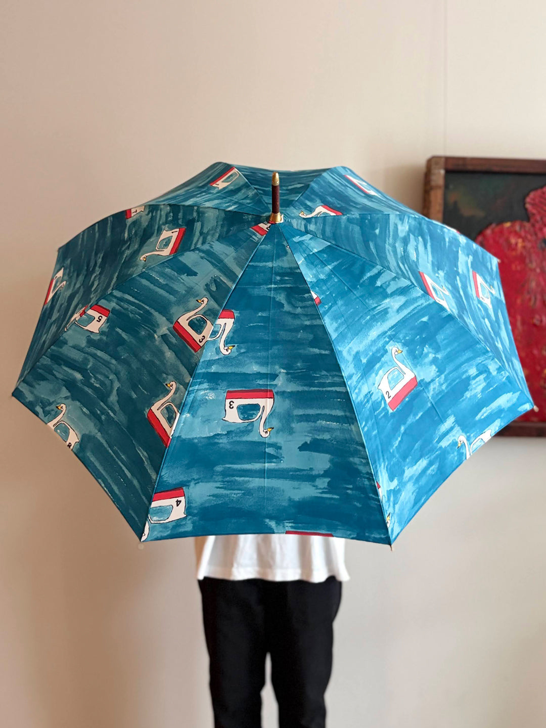 【イイダ傘店】晴雨兼用　スワン