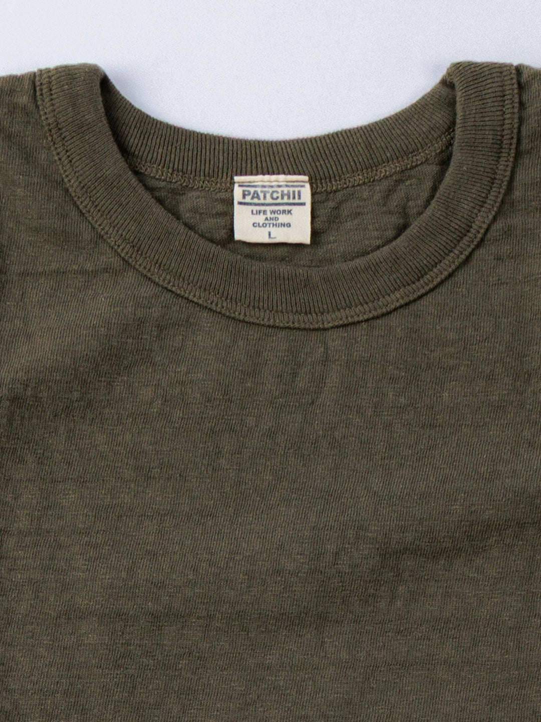 【今城メリヤス】PATCHII 丸胴半袖Tシャツ