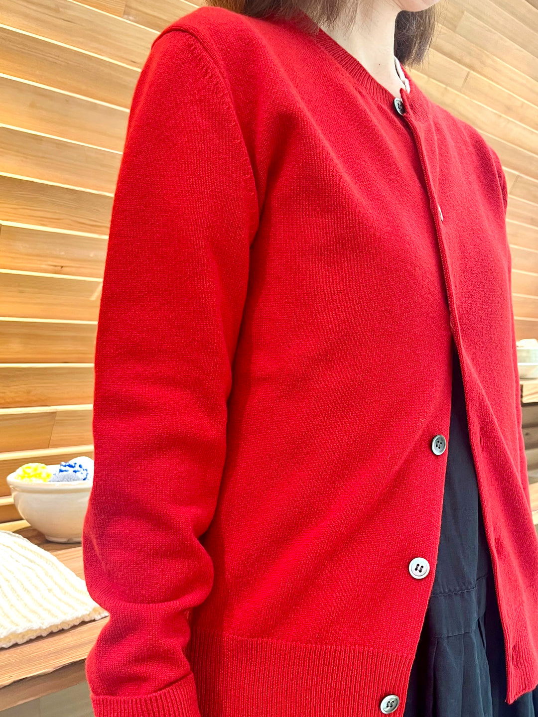 SUNNY CREW NECK CARDIGAN　サニーオリジナルクルーネックカーディガン